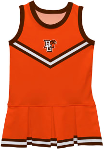 Bowling Green Falcons Toddler Girls Orange Britney Dress Sets Cheer