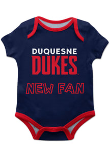 Duquesne Dukes Baby Blue New Fan Short Sleeve One Piece