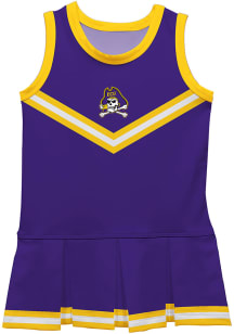 East Carolina Pirates Toddler Girls Purple Britney Dress Sets Cheer