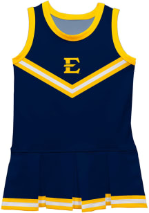 East Tennesse State Buccaneers Toddler Girls Navy Blue Britney Dress Sets Cheer