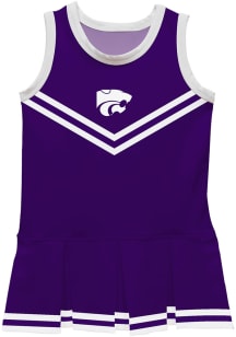 K-State Wildcats Toddler Girls Purple Britney Dress Sets Cheer