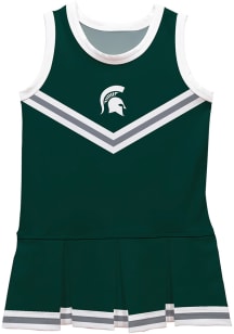 Michigan State Spartans Toddler Girls Green Britney Dress Sets Cheer