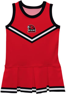 Miami RedHawks Toddler Girls Red Britney Dress Sets Cheer