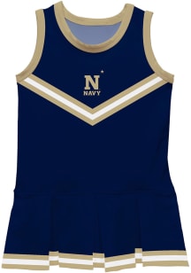 Navy Midshipmen Toddler Girls Navy Blue Britney Dress Sets Cheer