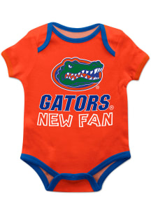 Florida Gators Baby Orange New Fan Short Sleeve One Piece