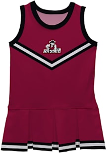 Vive La Fete New Mexico State Aggies Toddler Girls Crimson Britney Dress Sets Cheer