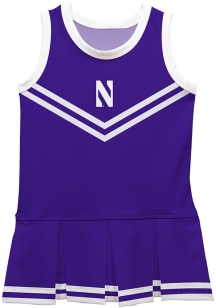 Northwestern Wildcats Toddler Girls Purple Britney Dress Sets Cheer