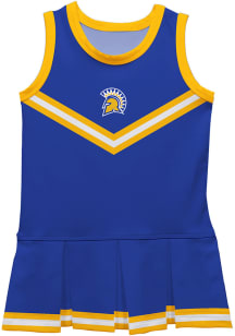San Jose State Spartans Toddler Girls Blue Britney Dress Sets Cheer