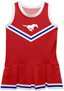 SMU Mustangs Toddler Girls Red Britney Dress Sets Cheer