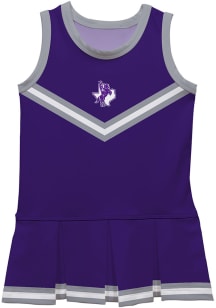 Tarleton State Texans Toddler Girls Purple Britney Dress Sets Cheer