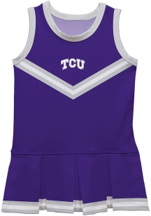 TCU Horned Frogs Toddler Girls Purple Britney Dress Sets Cheer