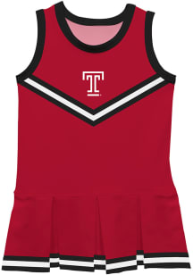Temple Owls Toddler Girls Red Britney Dress Sets Cheer