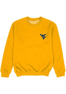 Vive La Fete West Virginia Mountaineers Toddler Gold Impressions Long Sleeve Crew Sweatshirt