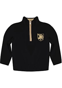 Vive La Fete Army Black Knights Toddler Black Impressions Long Sleeve Qtr Zip