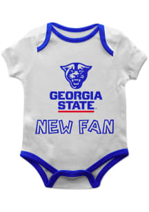 Vive La Fete Georgia State Panthers Baby White New Fan Short Sleeve One Piece