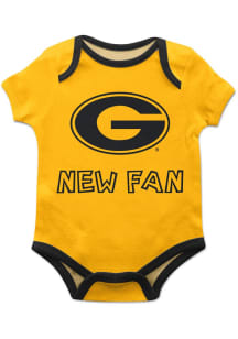Vive La Fete Grambling State Tigers Baby Gold New Fan Short Sleeve One Piece