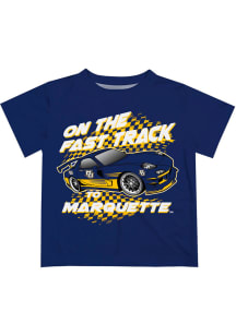 Marquette Golden Eagles Infant Fast Track Short Sleeve T-Shirt Navy Blue