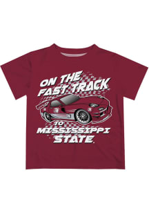 Mississippi State Bulldogs Infant Fast Track Short Sleeve T-Shirt Maroon