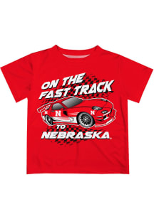 Infant Nebraska Cornhuskers Red Vive La Fete Fast Track Short Sleeve T-Shirt