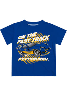 Pitt Panthers Infant Fast Track Short Sleeve T-Shirt Blue