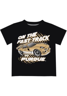 Infant Purdue Boilermakers Black Vive La Fete Fast Track Short Sleeve T-Shirt