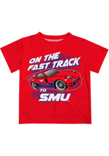 SMU Mustangs Infant Fast Track Short Sleeve T-Shirt Red