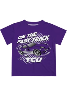TCU Horned Frogs Infant Fast Track Short Sleeve T-Shirt Purple