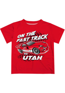 Utah Utes Infant Fast Track Short Sleeve T-Shirt Red