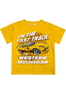 Western Michigan Broncos Infant Fast Track Short Sleeve T-Shirt Gold