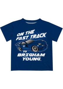 BYU Cougars Toddler Blue Fast Track Short Sleeve T-Shirt