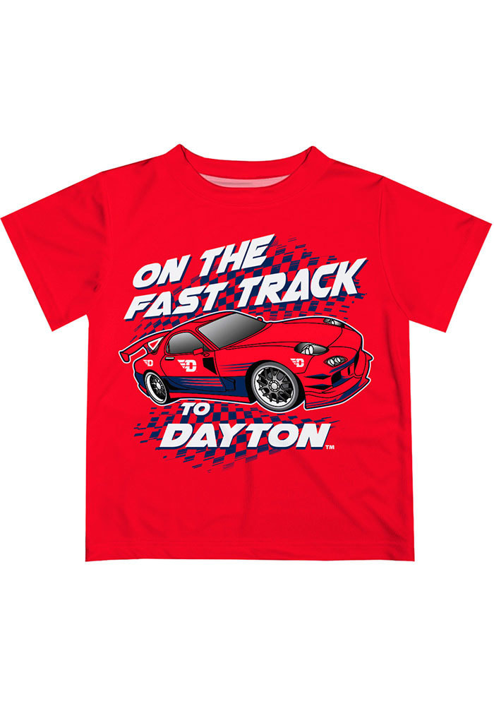 Vive La Fete Dayton Flyers Toddler Red Fast Track Short Sleeve T-Shirt