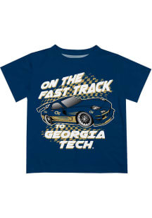 GA Tech Yellow Jackets Toddler Blue Fast Track Short Sleeve T-Shirt