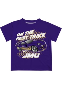 James Madison Dukes Toddler Purple Fast Track Short Sleeve T-Shirt