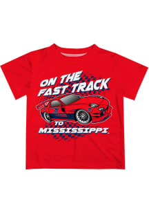 Ole Miss Rebels Toddler Red Fast Track Short Sleeve T-Shirt