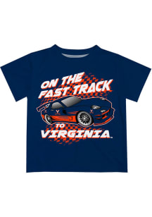 Virginia Cavaliers Toddler Blue Fast Track Short Sleeve T-Shirt