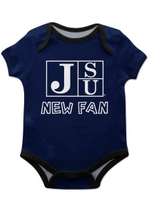 Vive La Fete Jackson State Tigers Baby Navy Blue New Fan Short Sleeve One Piece
