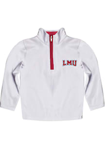 Vive La Fete Loyola Marymount Lions Toddler White Impressions Long Sleeve Qtr Zip