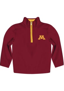 Toddler Minnesota Golden Gophers Maroon Vive La Fete Impressions Long Sleeve Qtr Zip