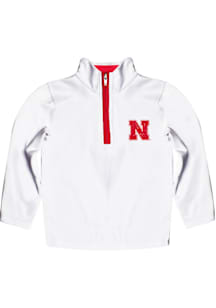Vive La Fete Nebraska Cornhuskers Toddler Red Impressions Design Long Sleeve Qtr Zip