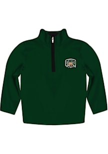 Vive La Fete Ohio Bobcats Toddler Green Impressions Long Sleeve Qtr Zip