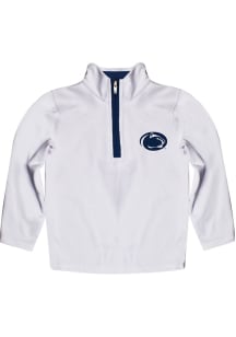 Toddler Penn State Nittany Lions White Vive La Fete Impressions Long Sleeve Qtr Zip