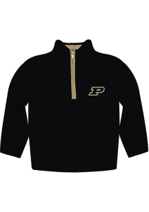 Toddler Purdue Boilermakers  Vive La Fete Impressions Design Long Sleeve Qtr Zip