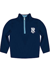 Vive La Fete Rhode Island Rams Toddler Navy Blue Impressions Long Sleeve Qtr Zip