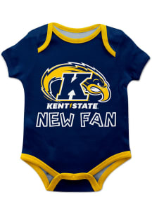 Kent State Golden Flashes Baby Blue New Fan Short Sleeve One Piece