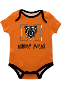 Vive La Fete Mercer Bears Baby Orange New Fan Short Sleeve One Piece