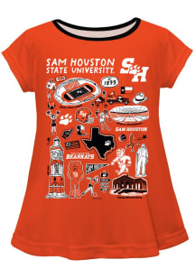 Vive La Fete Sam Houston State Bearkats Toddler Girls Orange Impressions Short Sleeve T-Shirt