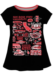 Vive La Fete San Diego State Aztecs Toddler Girls  Impressions Short Sleeve T-Shirt