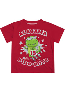 Alabama Crimson Tide Infant Dino-Mite Short Sleeve T-Shirt Red