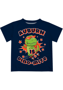 Auburn Tigers Infant Dino-Mite Short Sleeve T-Shirt Blue