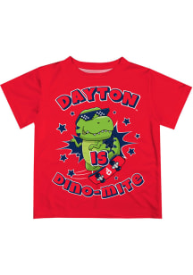 Dayton Flyers Infant Dino-Mite Short Sleeve T-Shirt Red